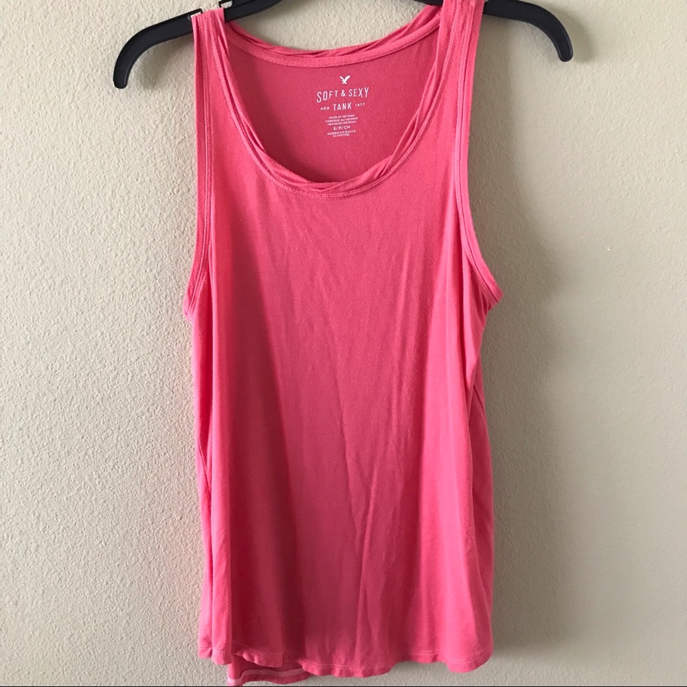 🦅 American Eagle Soft & Sexy Coral Tank Top